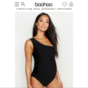 Boohoo One Shoulder Maternity Swimsuit